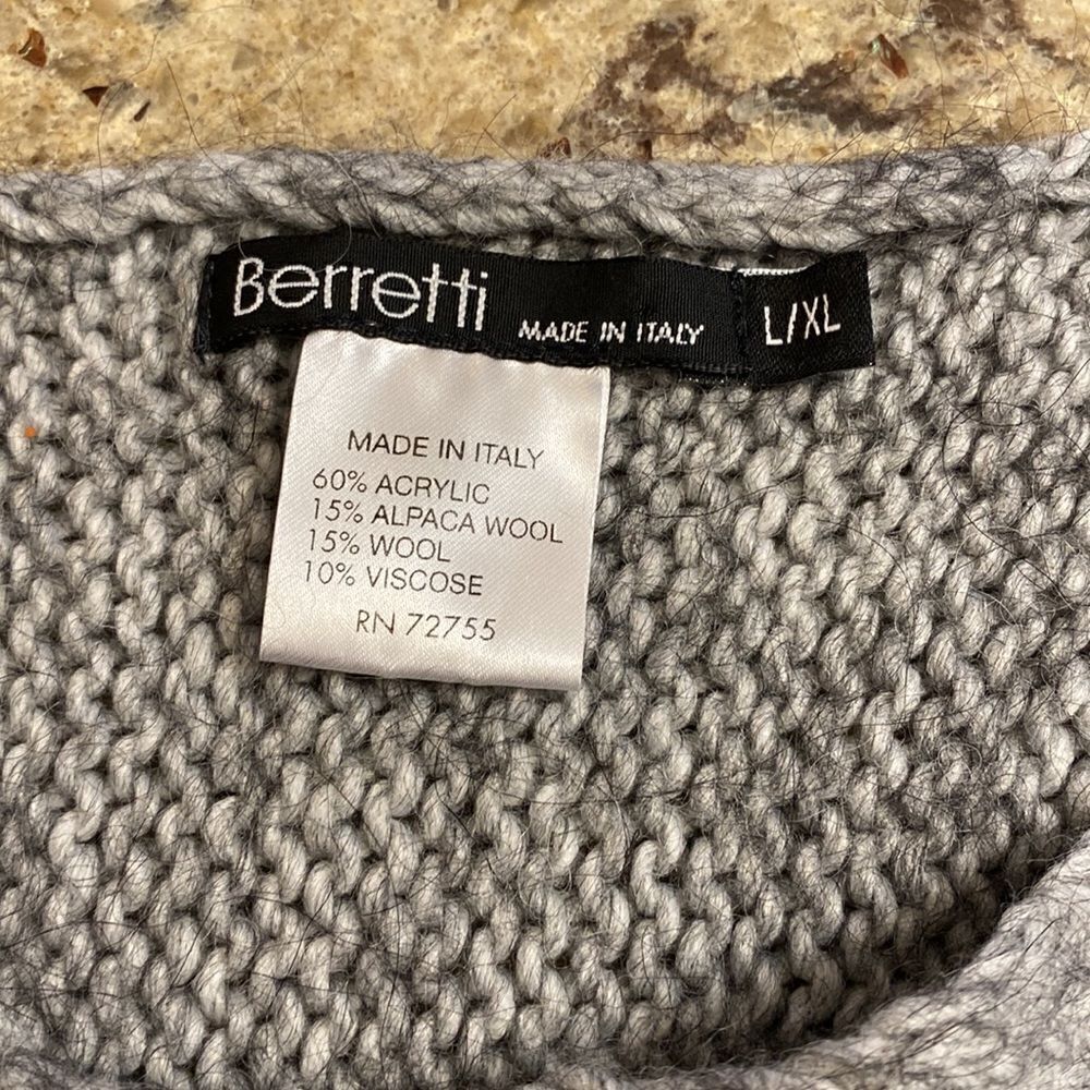 Beretta Made in Italy Wool Blend Slouchy Sweater - Picture 3 of 7